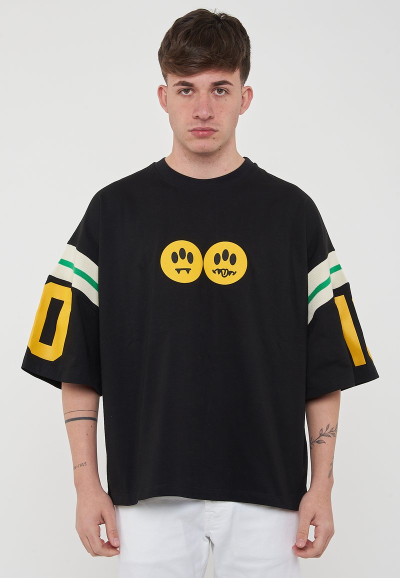 Barrow T-shirt Nera A Maniche Corte Con Stampa S6BWUATH032-110 main image 1