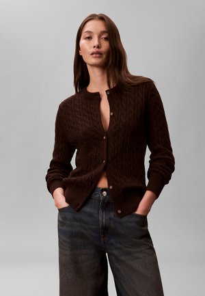 Cardigan - mocha brown