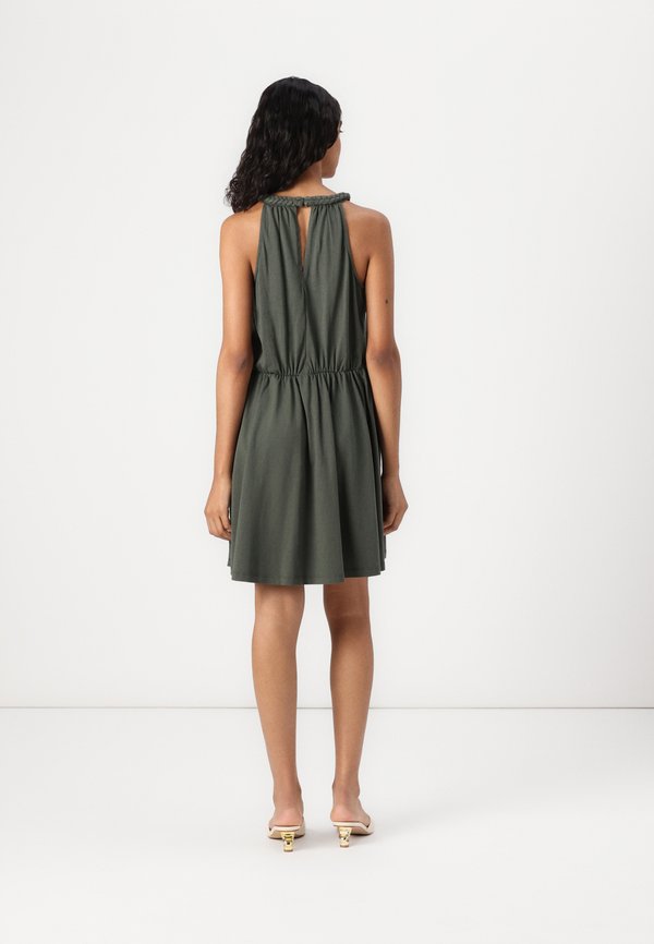 VIMILLA SHORT BRAIDED DRESS - Jersey dress - deep depths4