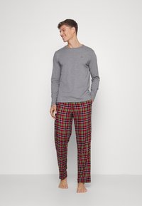 Tommy Hilfiger PANT TEE  - Pyjama set - mid grey heather