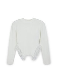 INSERTI FRILL - Maglione - bianco lana