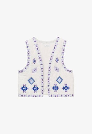 TEEN - Veste sans manches - off-white/blue/purple