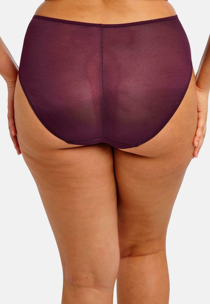 Elomi Women's Plus Size Kintai Thong - Stretch Fishnet Mesh With Sheer Inserts