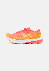 Mizuno - WAVE SKYRISE 5 - Stabili skriešanas apavi - dubarry/white/citrus Miniatūras attēls 1