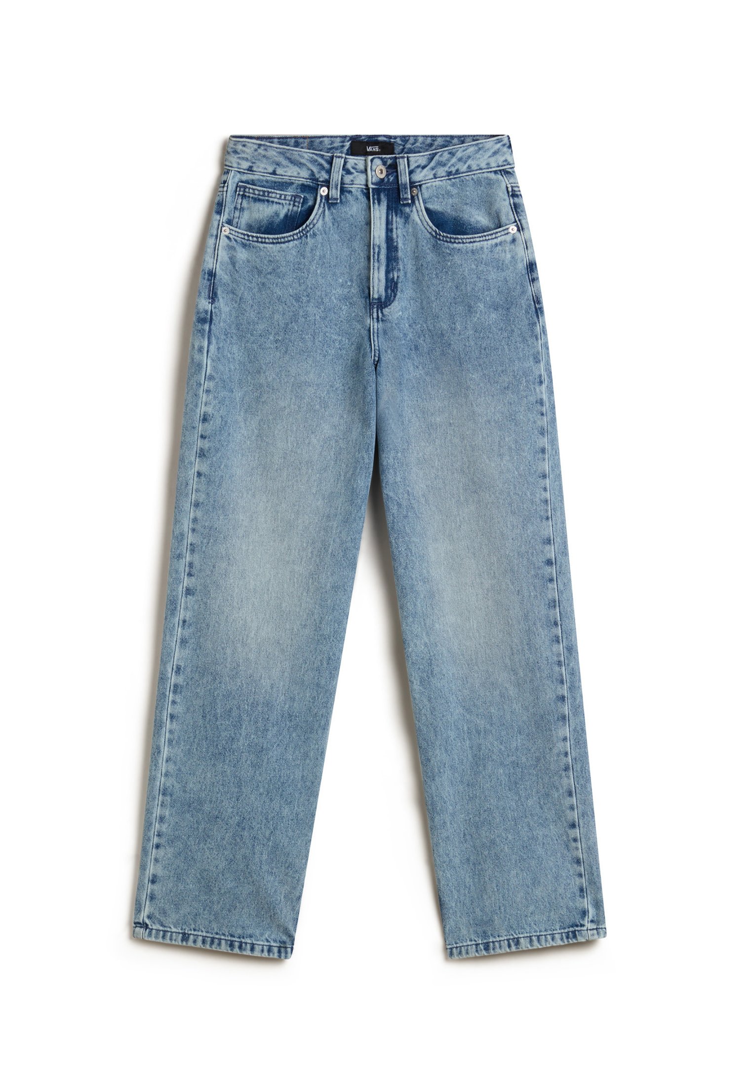 Vans SIRELLE POCKET PUDDLE - Džíny Relaxed Fit - medium blue
