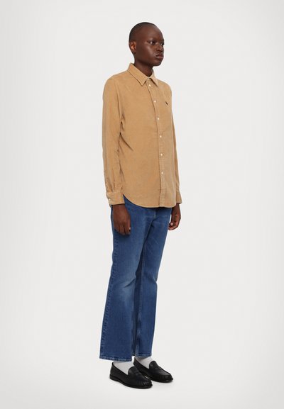 Polo Ralph Lauren LONG SLEEVE BUTTON FRONT SHIRT - Pogājama blūze - classic camel