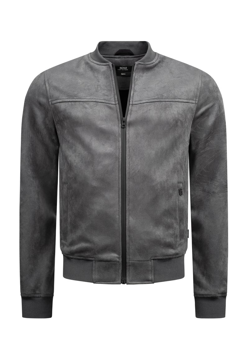 INDICODE JEANS Giacca in similpelle - raven/grigio - Zalando.it