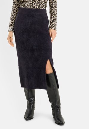 TUBE FLUFFY - Falda de tubo - noir