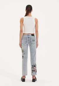 Ed Hardy PARTY RHINESTONE CROPPED - Top - white