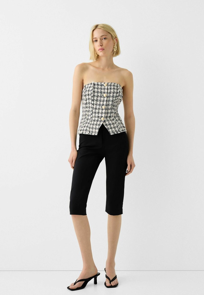 Bershka Top zwart Bershka Top zwart