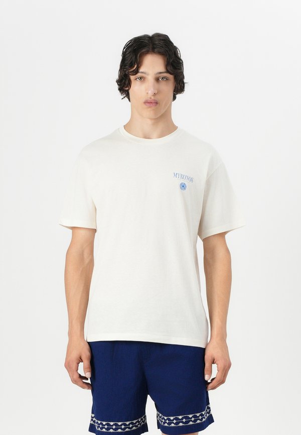 JORMYK TEE  - Print T-shirt - egret2