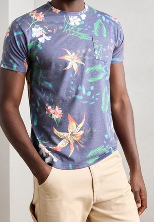 Print T-shirt - dark blue
