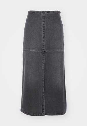 MM6 Maison Margiela MIDI SKIRT - Denim skirt - grey