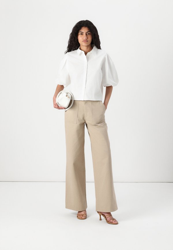 ONLTIELLA PUFF SHIRT - Button-down blouse - cloud dancer3