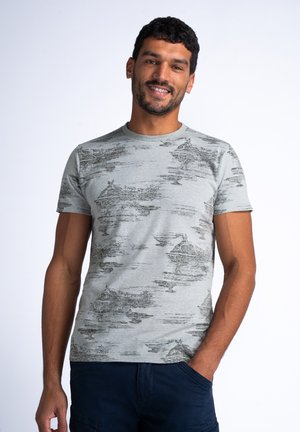 Tricou cu imprimeu - dark moss