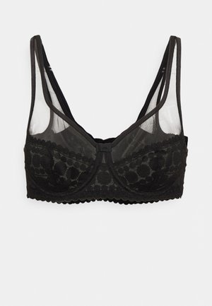 GENEROUS LIMITED EDITION UNDERWIRE BRA DOTTY LADY - Modrček s kostjo - black