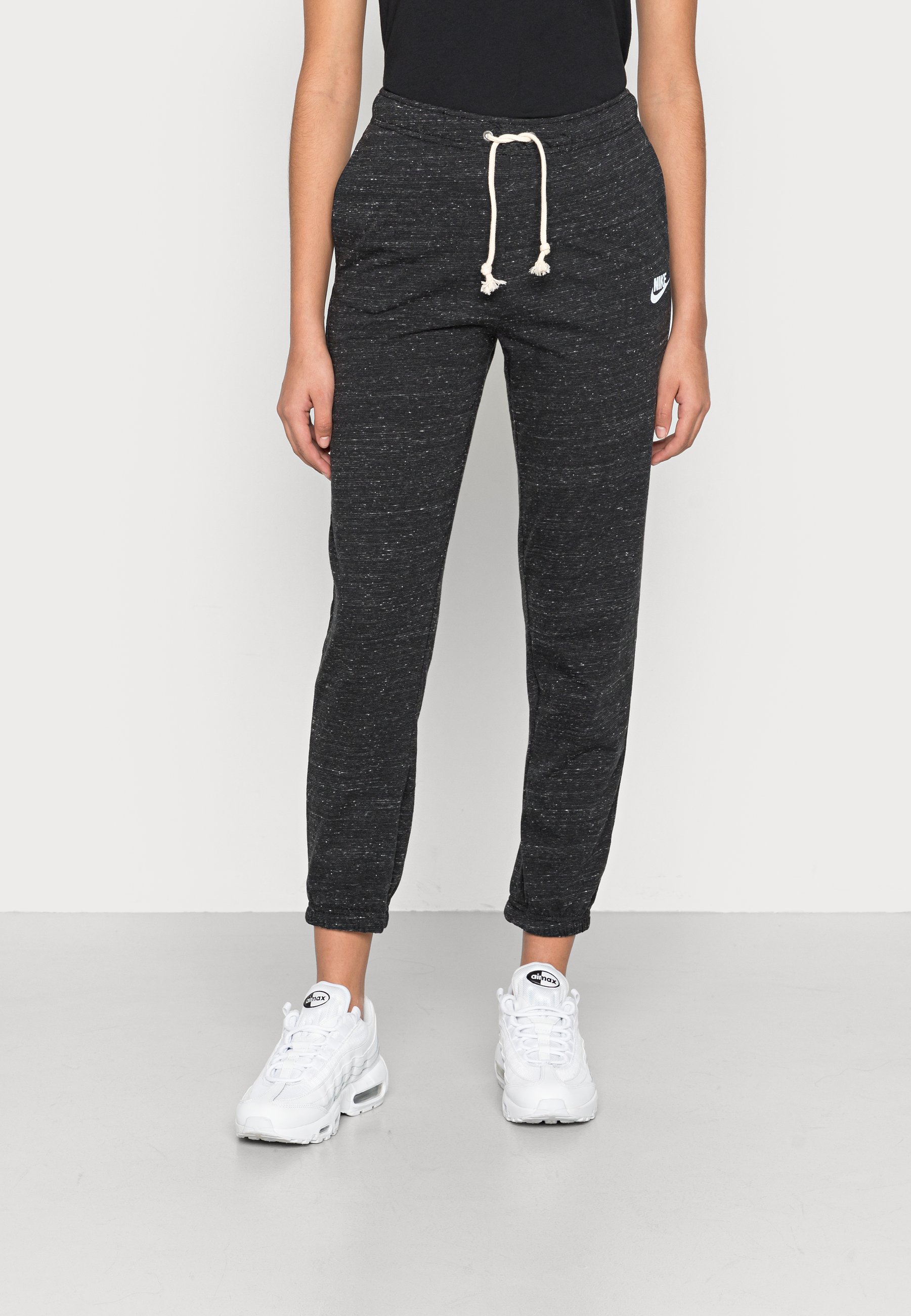 Nike Sportswear GYM VINTAGE EASY PANT - Tracksuit bottoms - black