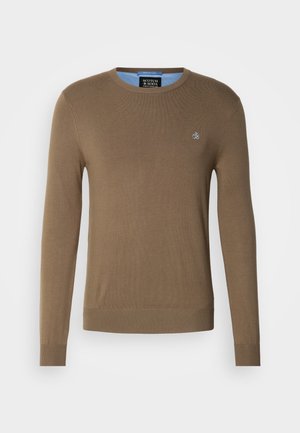 Scotch & Soda SEASONAL CORE REGULAR FIT CREWNECK - Jumper - golden brown