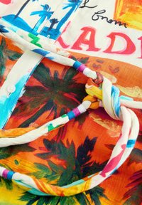 Next FIT - LONG SLEEVE TIE WAIST - Skjortklänning - bright palm graphic print