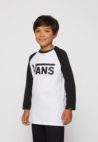 Vans - BY VANS CLASSIC RAGLAN BOYS - Long sleeved top - white/black Thumbnail Image 1