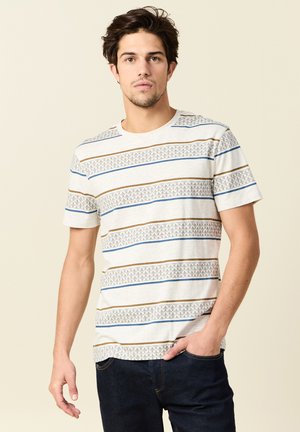 KURZEN ÄRMELN - Camiseta estampada - beige