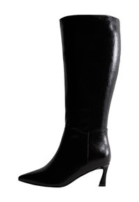 WIDE FIT HEELED - Botas - black
