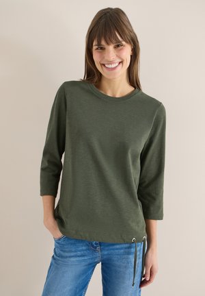 MIT TUNNELZUG - T-shirt à manches longues - grün