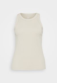 HIGH NECK TANK - Top - beige