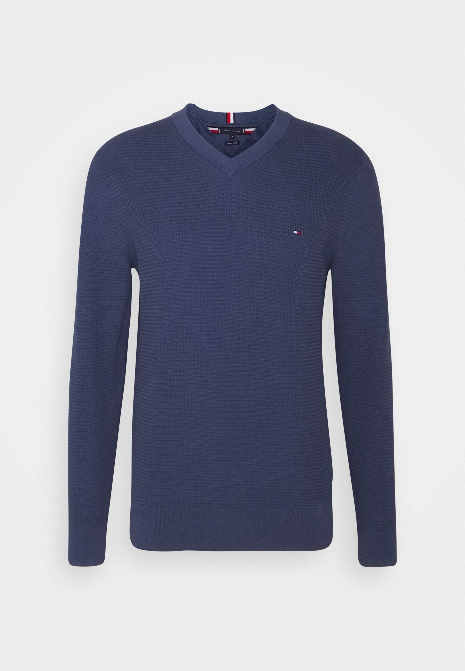 V NECK - Jumper - faded indigo 