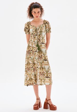 LINT - Jurk - printed khaki