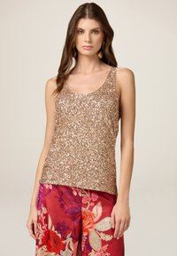 Oltre FULL PAILLETTES - Top - oro
