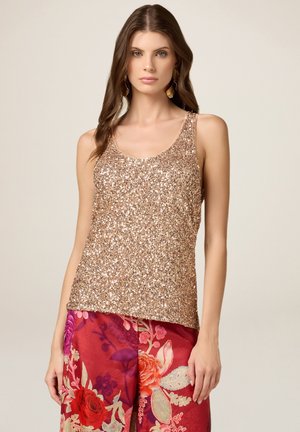 Oltre FULL PAILLETTES - Top - oro