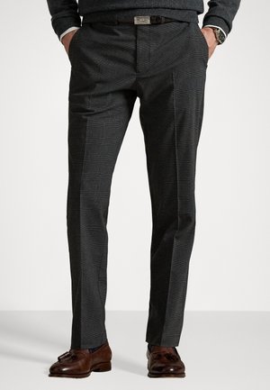 Polo Ralph Lauren MANHASSET STRETCH STRAIGHT FIT TROUSER - Stoffhose - dark grey prince of wales