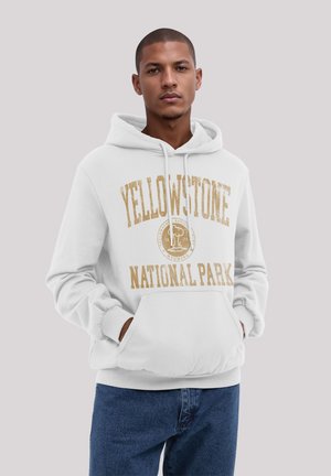 US NATIONAL PARKS YELLOWSTONE WYOMING - Kapuzenpullover - off white