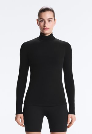 OYSHO LONG SLEEVED BASE LAYER - Maglietta intima - black