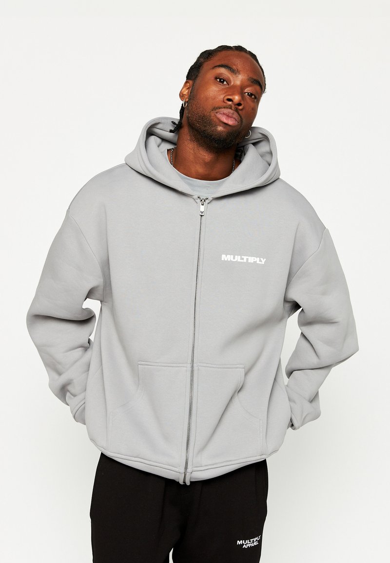 Multiply Apparel Sweatjacke - ultimate grey/dunkelgrau - Zalando.de
