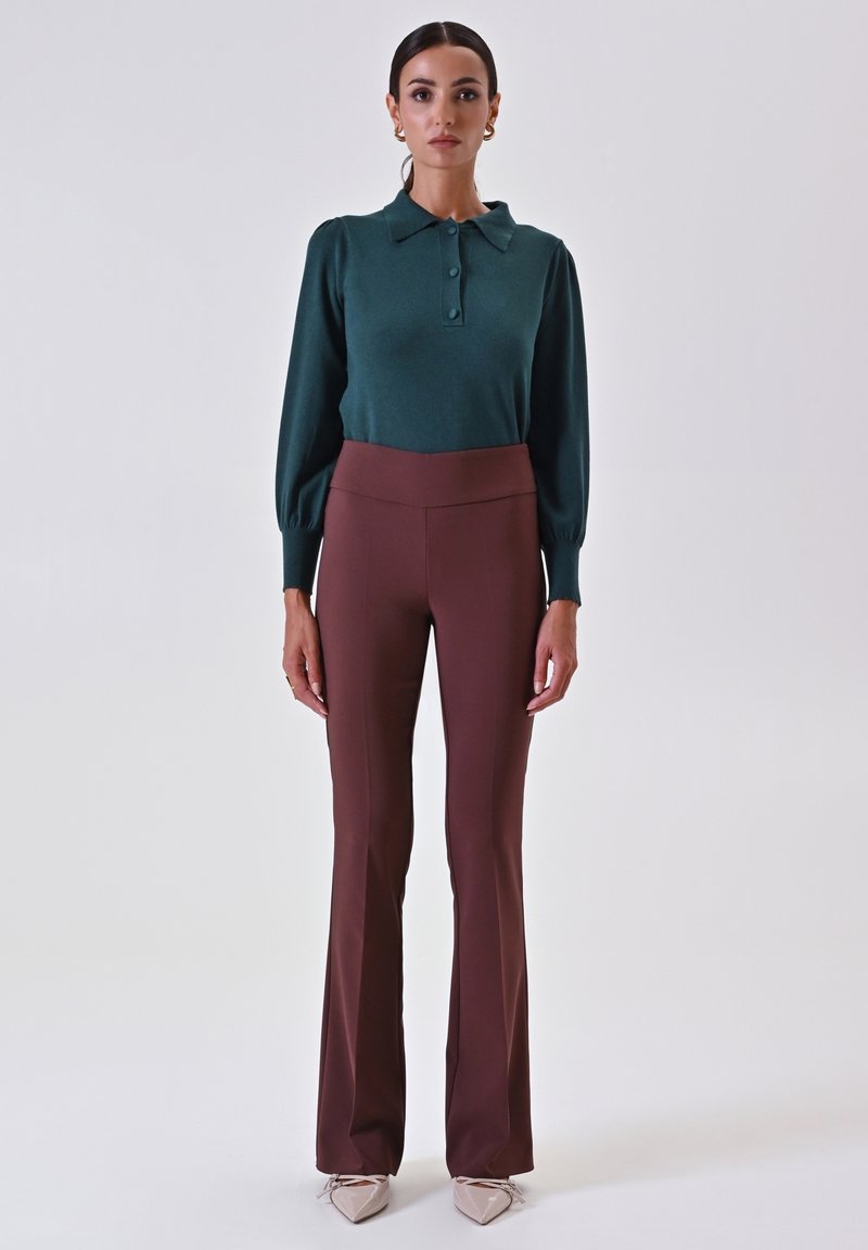 Rinascimento Pantaloni brown/marrone screziato