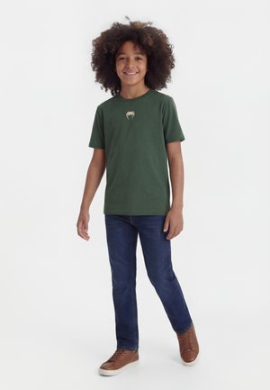 Venum CONTENDER UNISEX - Αθλητικό μπλουζάκι - forest green/off white