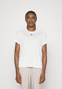 adidas Performance - CREW - Sport T-shirt - white Miniatuurafbeelding 1