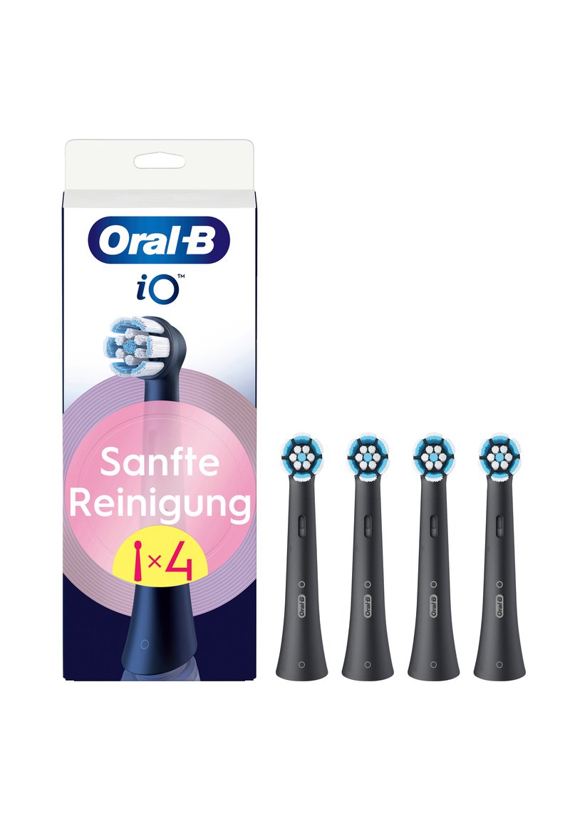 Oral-B ORAL-B AUFSTECKBÜRSTEN - IO SANFTE REINIGUNG - 4ST. - BLACK UNISEX SET - Zahnpflege-Zubehör - black/schwarz