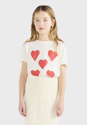 ROOSTER UNISEX - T-Shirt print - raw white