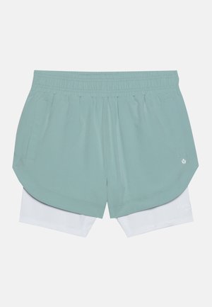Even&Odd active MID RISE RUNNING SHORTS WITH DOUBLE LAYER - Kurze Sporthose - mint