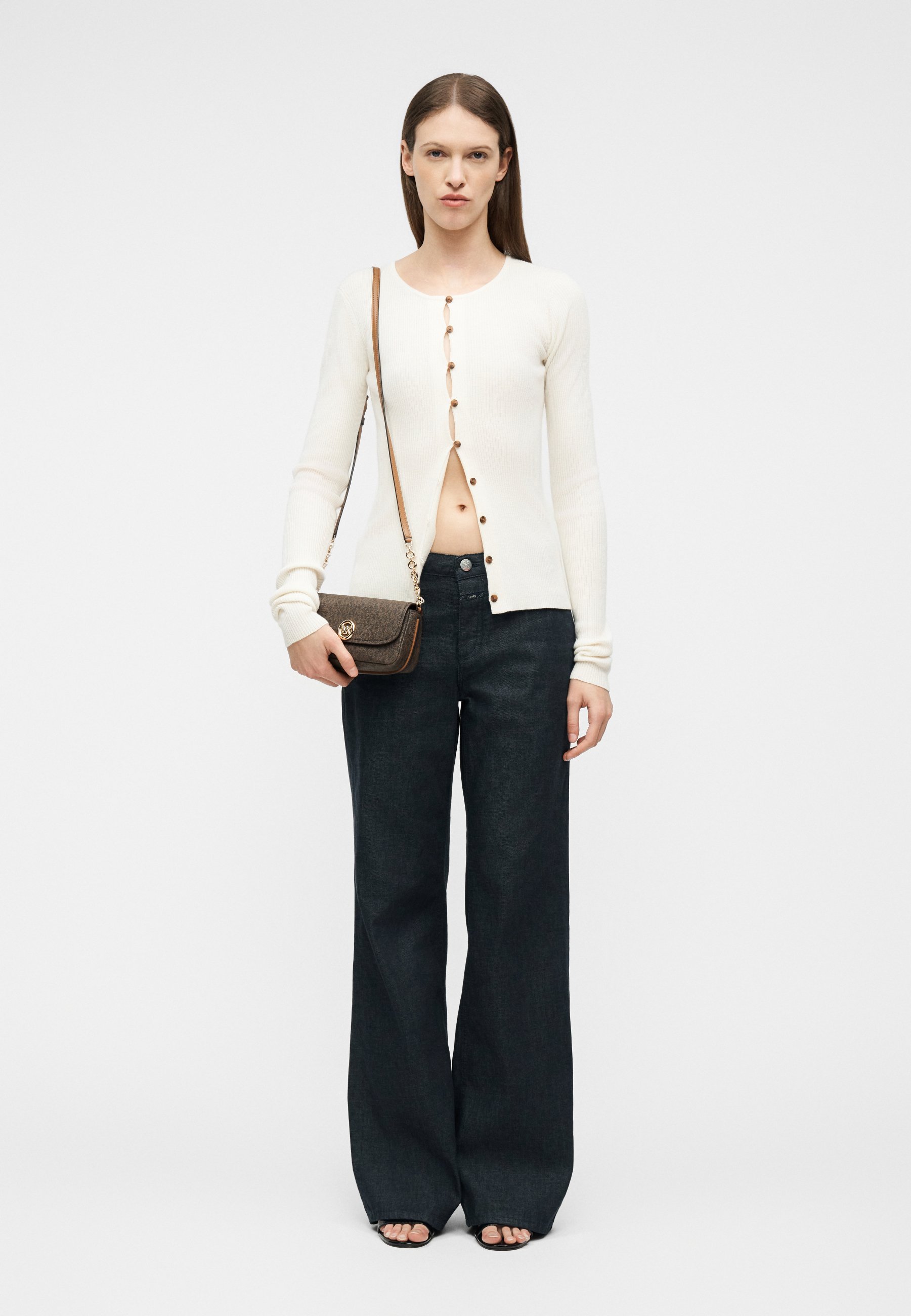 MICHAEL Michael Kors NOLITA FLAP CHAIN XBODY - Bandolera - brown