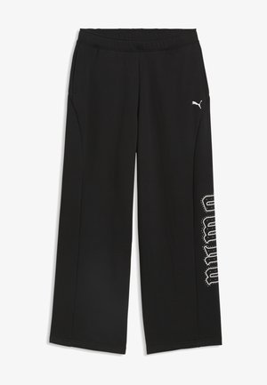 Puma, STREET GLAM SLOUCHY BEDAZZLED PANTS FL - Dresside alumine osa - puma black
