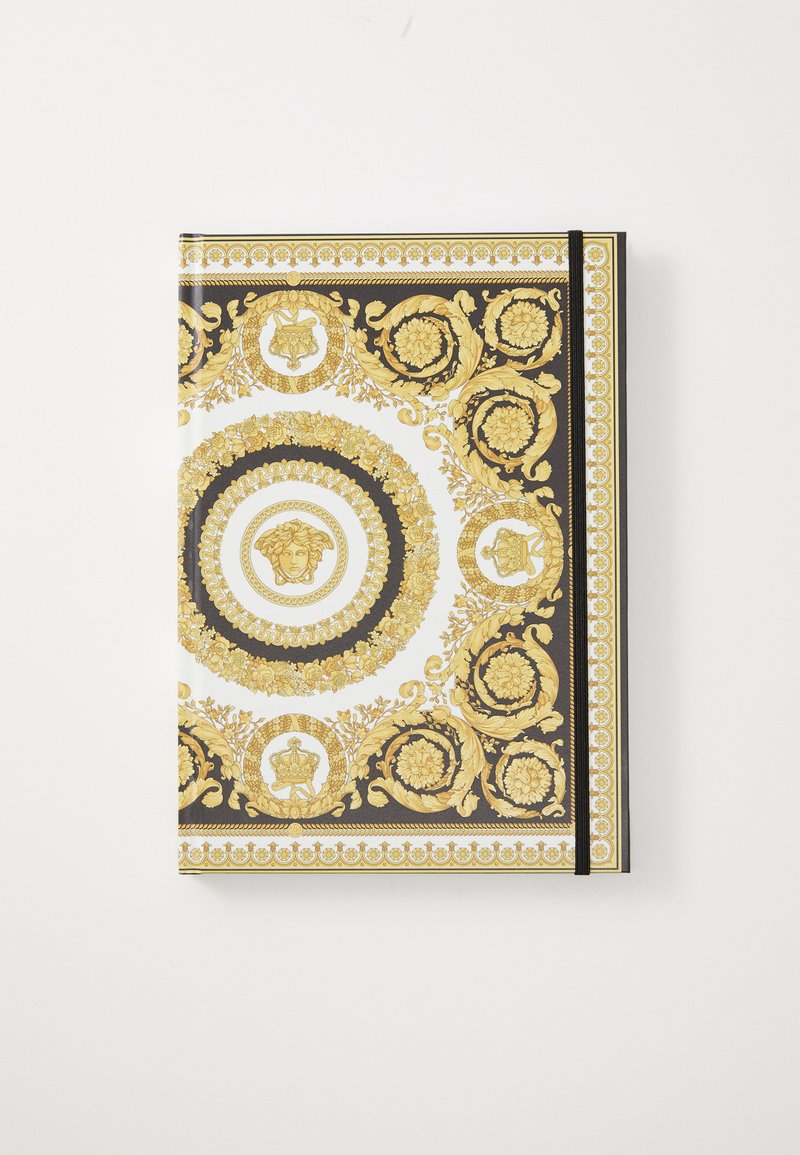 Versace NOTEBOOK CRETE DE FLEUR - Piezīmju grāmatiņa - gold-coloured/white/black