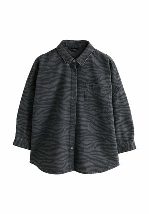 REGULAR FIT - ZEBRA ANIMAL - Nööpidega pluus - grey/black