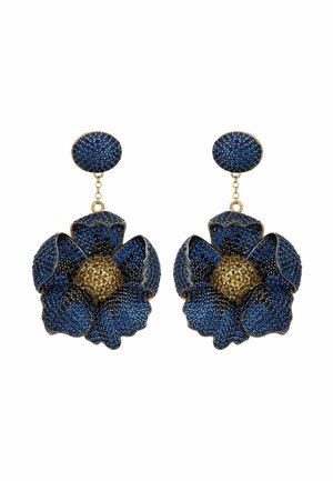 POPPY FLOWER DROP - Earrings - blue