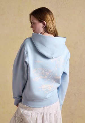 Tom Joule REGULAR FIT - BEACH GRAPHIC UNISEX OVERSIZED HOODIE . - Hættetrøje - blue