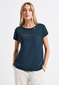Street One MIT FOLIEN-WORDING - Print T-shirt - türkis