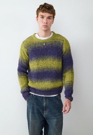 Balmohk, Tie-Dye Jumper - Striktrøje - green banana